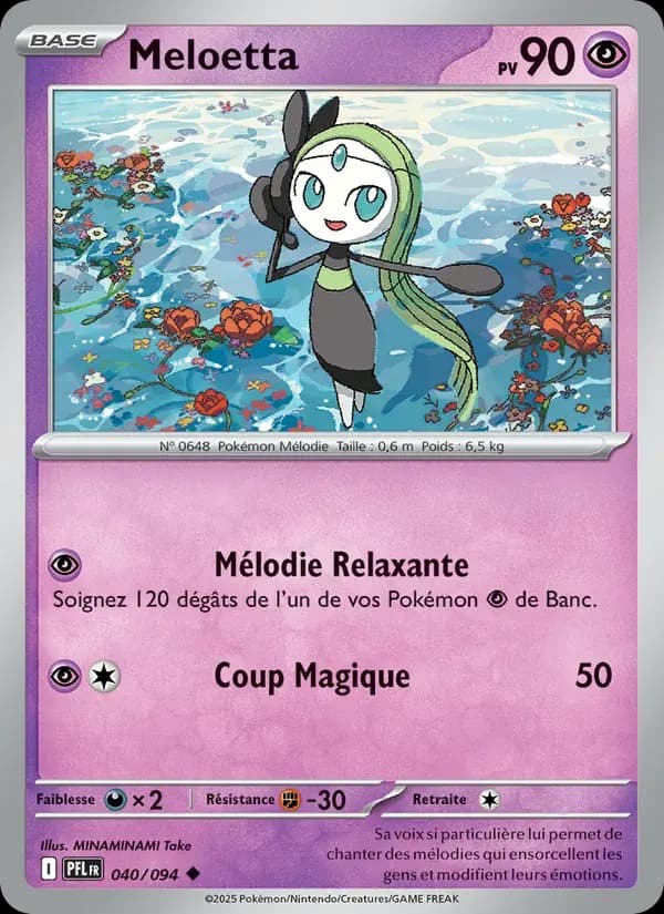 Meloetta — Flammes Fantasmagoriques 40 French Pokémon card