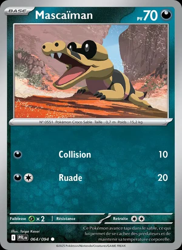 Mascaïman — Flammes Fantasmagoriques 64 French Pokémon card