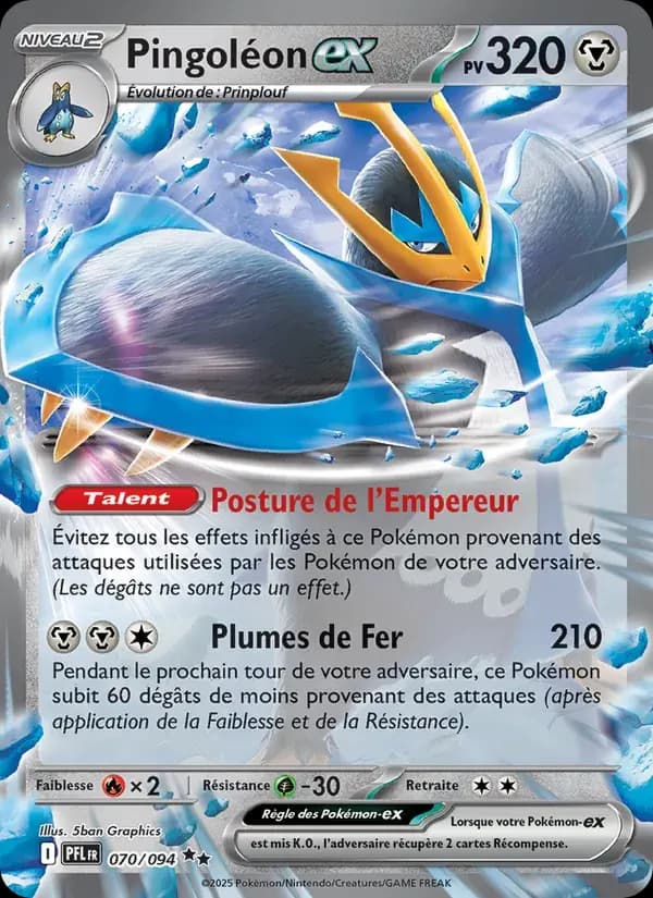 Pingoléon-ex — Flammes Fantasmagoriques 70 French Pokémon card