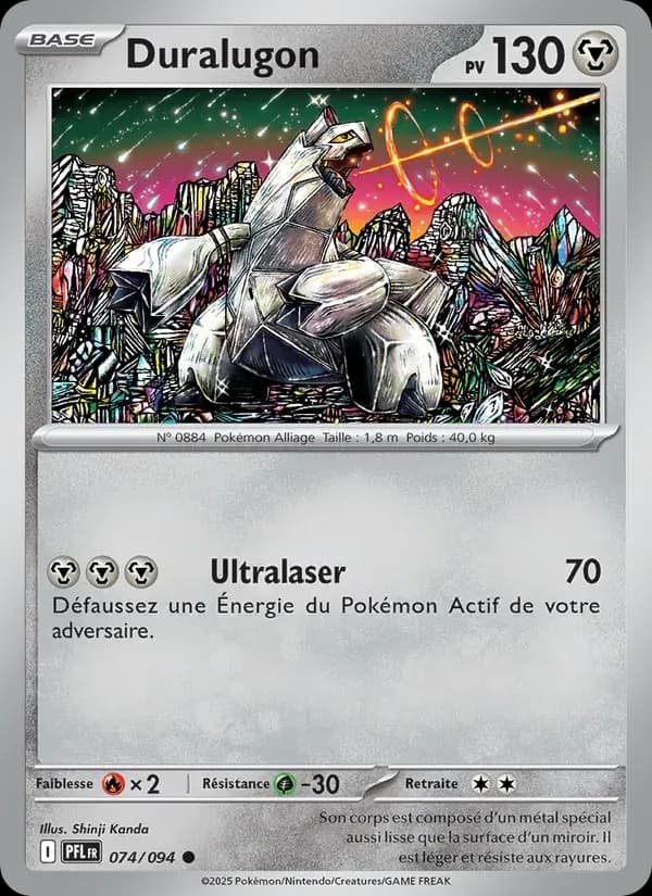Duralugon — Flammes Fantasmagoriques 74 French Pokémon card