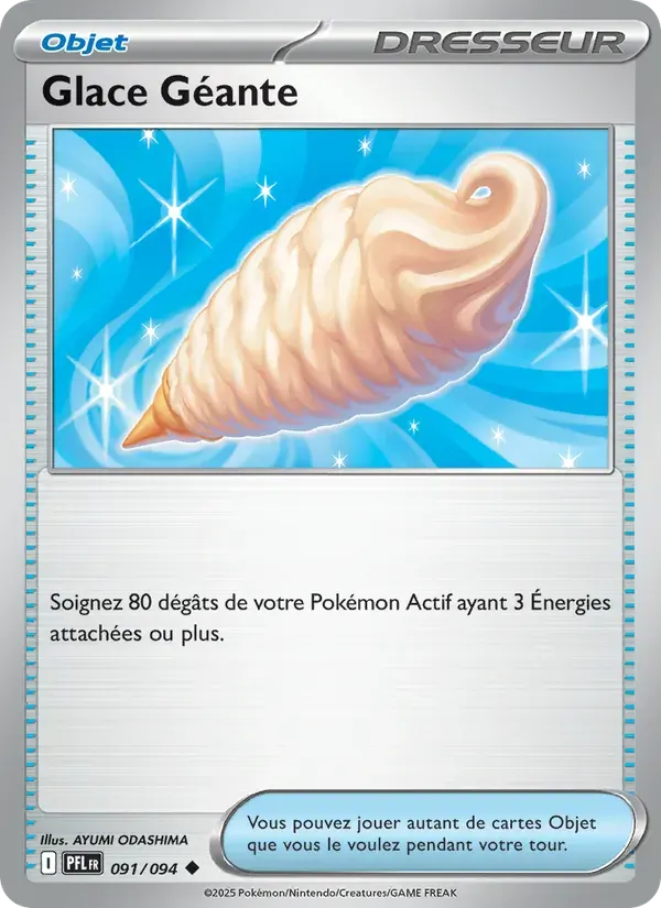 Glace Géante — Flammes Fantasmagoriques 91 French Pokémon card