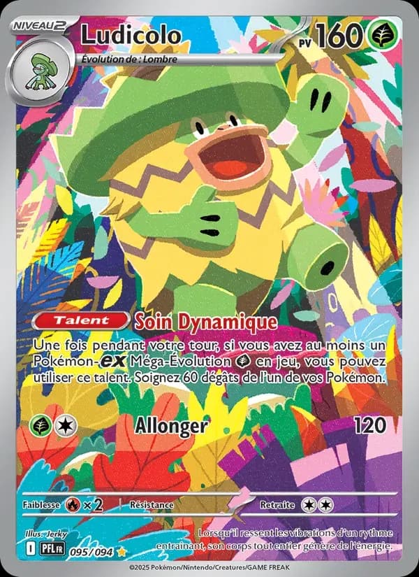 Ludicolo — Flammes Fantasmagoriques 95 French Pokémon card