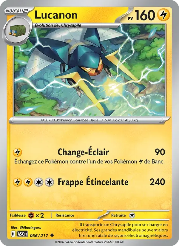 Lucanon — Héros Transcendants 66 French Pokémon card
