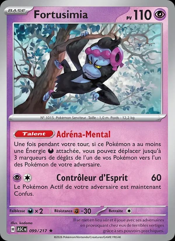 Fortusimia — Héros Transcendants 99 French Pokémon card