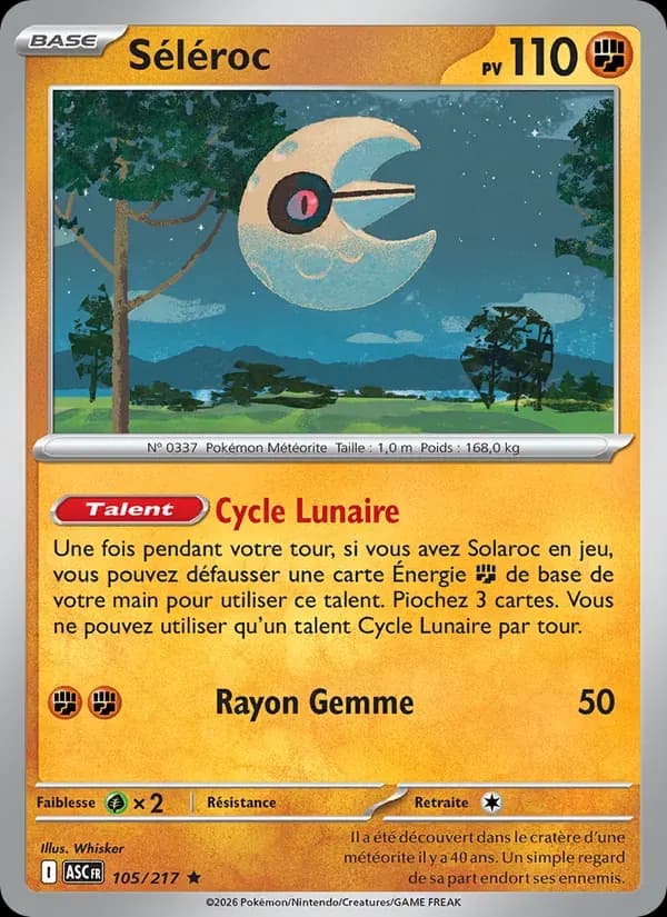 Séléroc — Héros Transcendants 105 French Pokémon card
