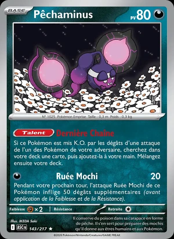 Pêchaminus — Héros Transcendants 143 French Pokémon card