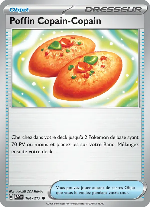Poffin Copain-Copain — Héros Transcendants 184 French Pokémon card