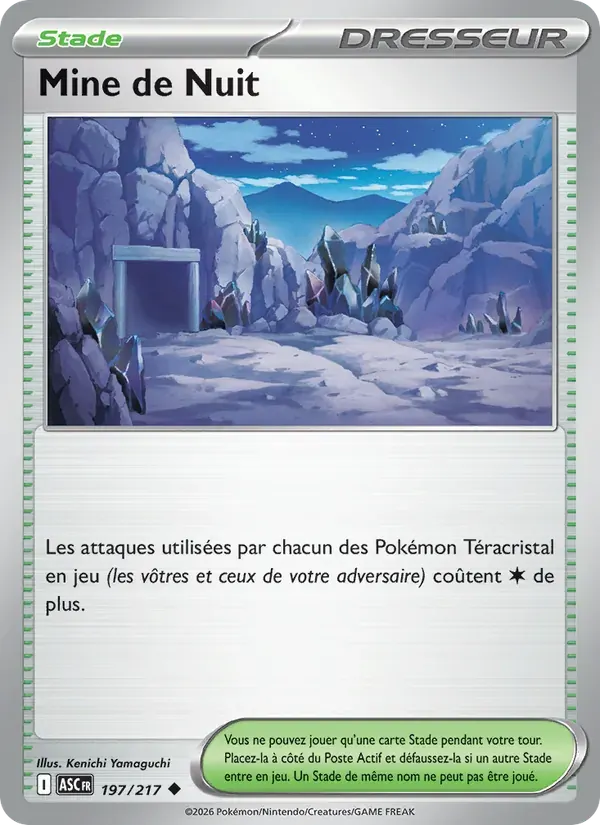 Mine de Nuit — Héros Transcendants 197 French Pokémon card