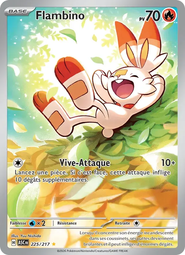 Flambino — Héros Transcendants 225 French Pokémon card