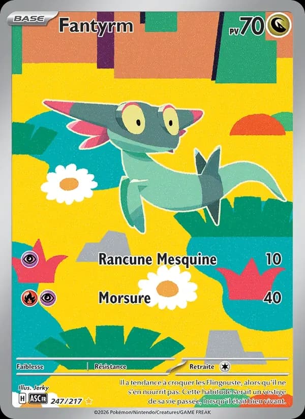 Fantyrm — Héros Transcendants 247 French Pokémon card
