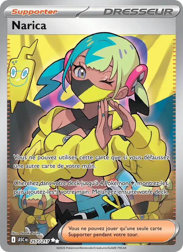 Narica — Héros Transcendants 257 French Pokémon card