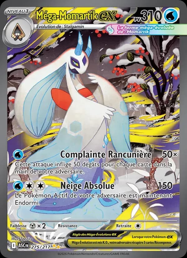 Méga-Momartik-ex — Héros Transcendants 275 French Pokémon card