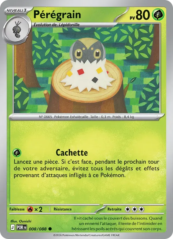 Pérégrain — Équilibre Parfait 8 French Pokémon card