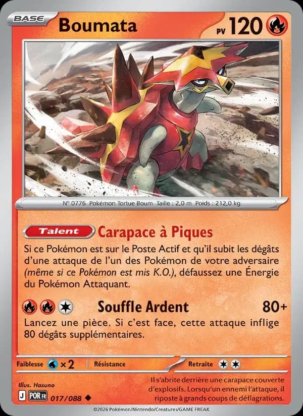 Boumata — Équilibre Parfait 17 French Pokémon card