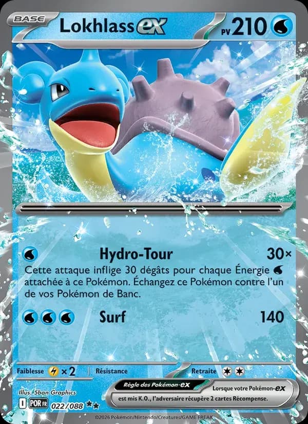 Lokhlass-ex — Équilibre Parfait 22 French Pokémon card