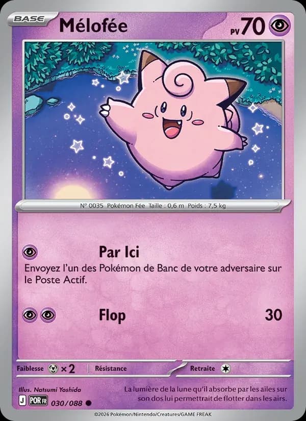 Mélofée — Équilibre Parfait 30 French Pokémon card