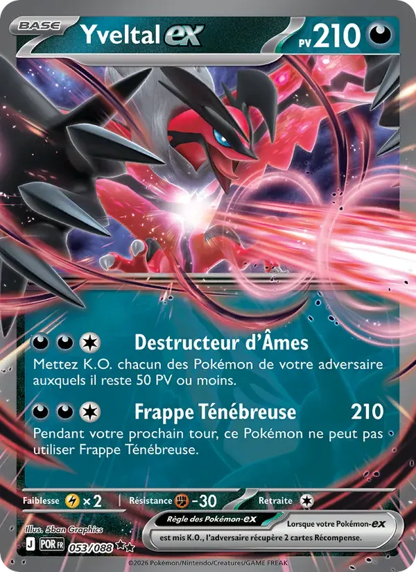 Yveltal-ex — Équilibre Parfait 53 French Pokémon card