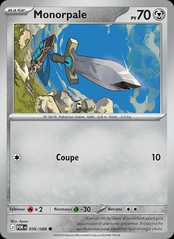 Monorpale — Équilibre Parfait 56 French Pokémon card