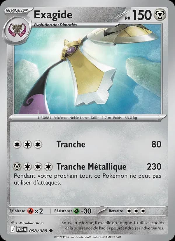 Exagide — Équilibre Parfait 58 French Pokémon card