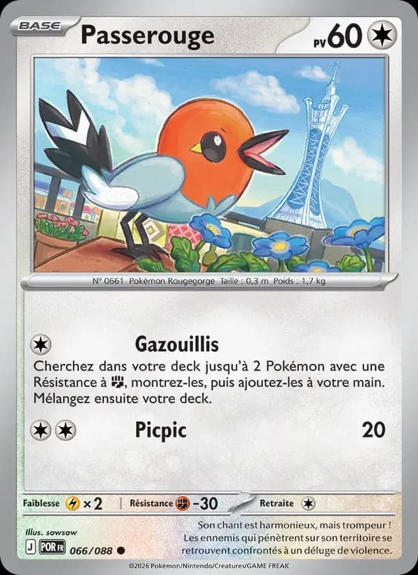 Passerouge — Équilibre Parfait 66 French Pokémon card