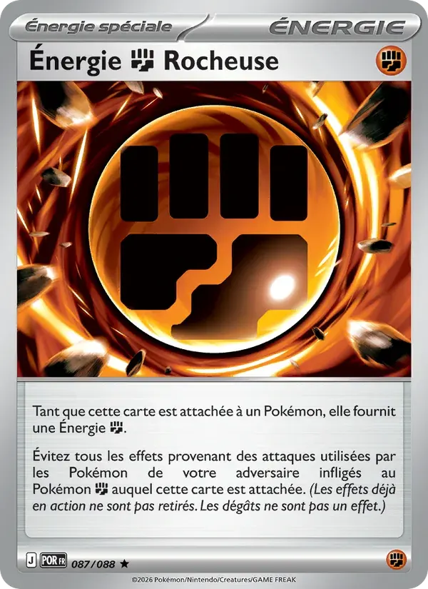 Énergie Fighting Rocheuse — Équilibre Parfait 87 French Pokémon card