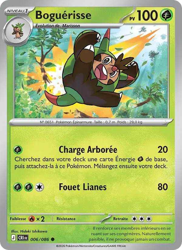 Boguérisse — Chaos Ascendant 6 French Pokémon card