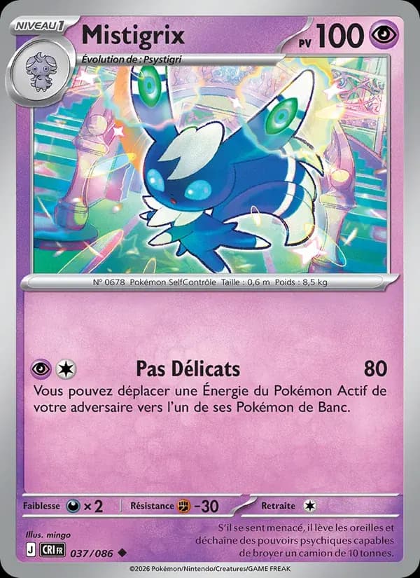 Mistigrix — Chaos Ascendant 37 French Pokémon card