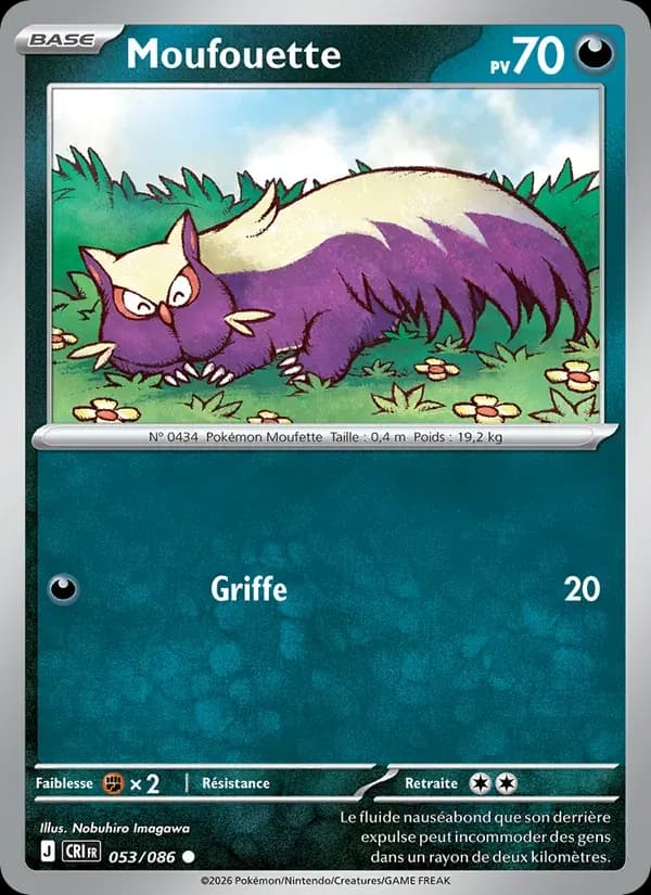 Moufouette — Chaos Ascendant 53 French Pokémon card