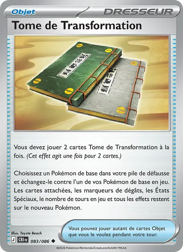 Tome de Transformation — Chaos Ascendant 83 French Pokémon card