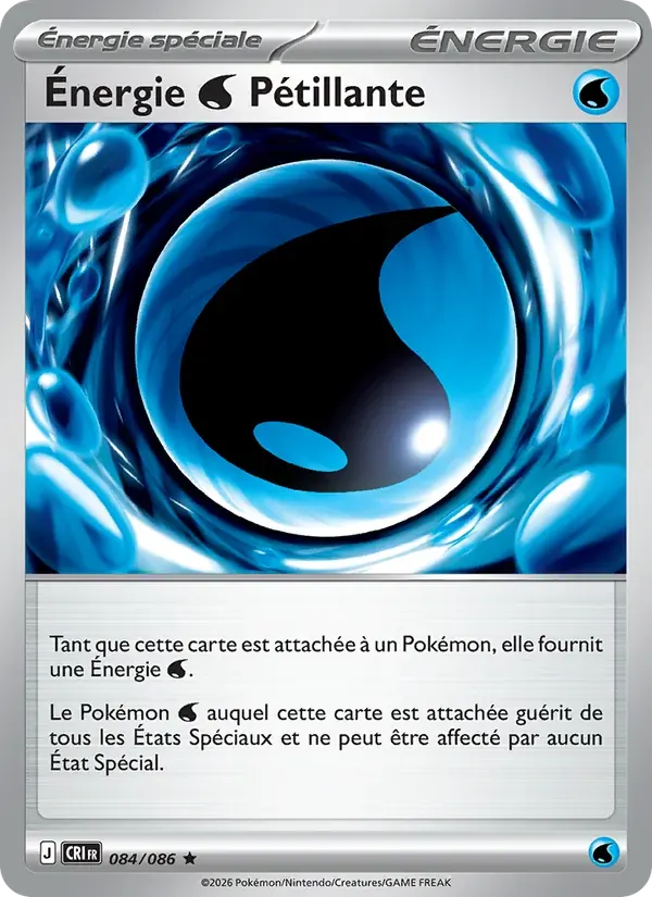 Énergie Water Pétillante — Chaos Ascendant 84 French Pokémon card