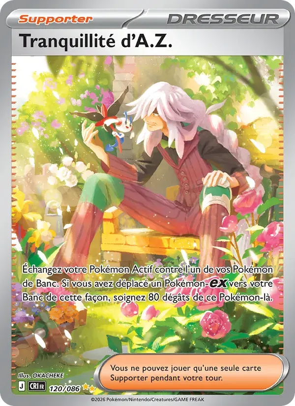 Tranquillité d'A.Z. — Chaos Ascendant 120 French Pokémon card