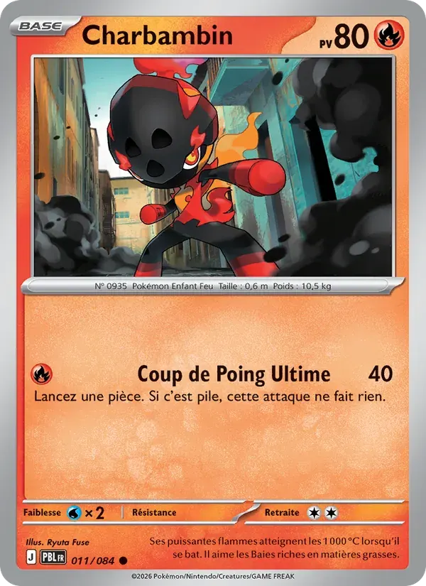 Charbambin — Nuit Noire 11 French Pokémon card