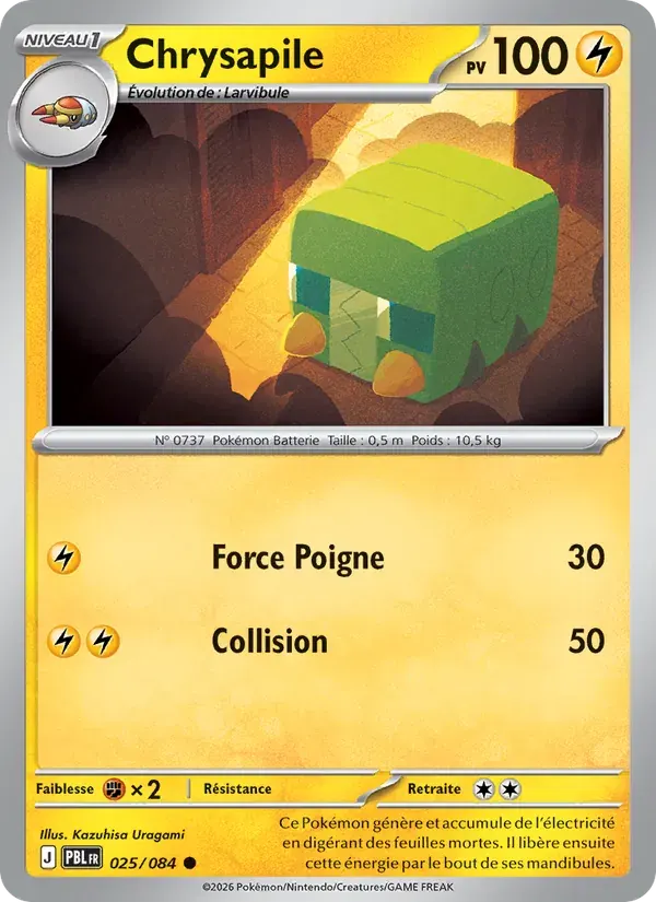 Chrysapile — Nuit Noire 25 French Pokémon card
