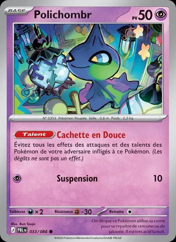 Polichombr — Nuit Noire 33 French Pokémon card