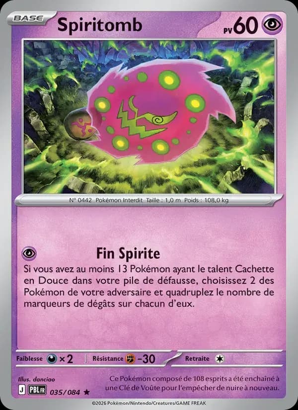 Spiritomb — Nuit Noire 35 French Pokémon card