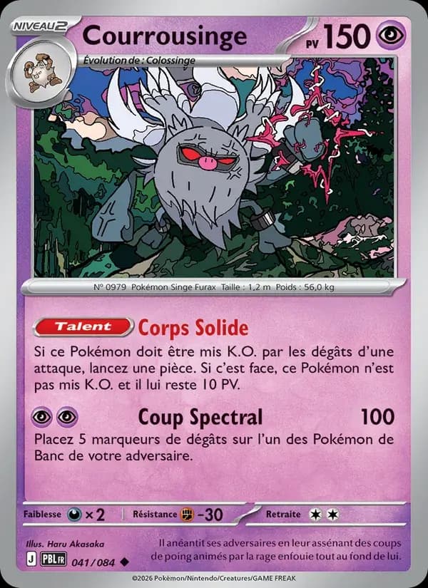 Courrousinge — Nuit Noire 41 French Pokémon card