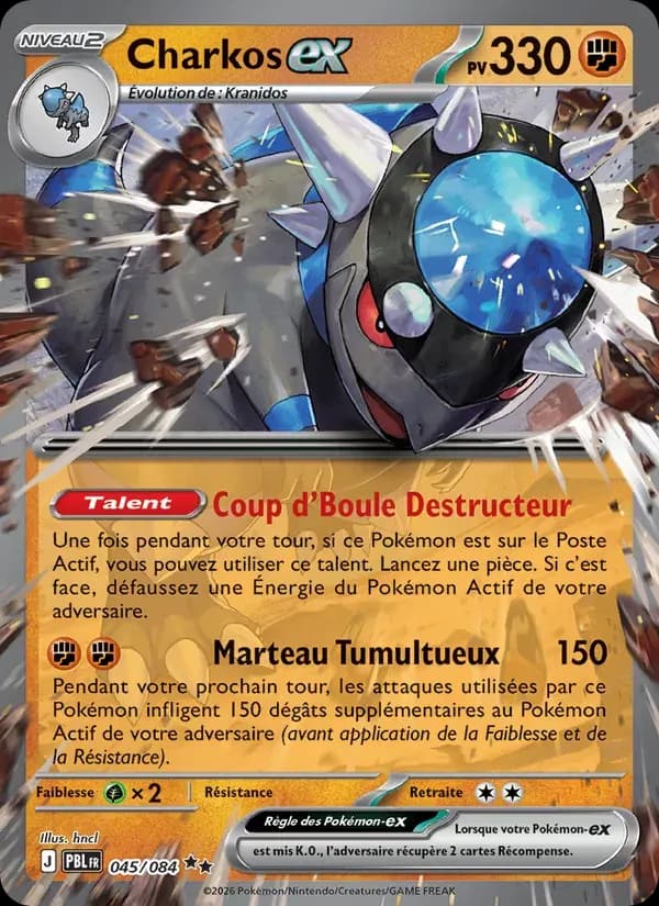 Charkos-ex — Nuit Noire 45 French Pokémon card