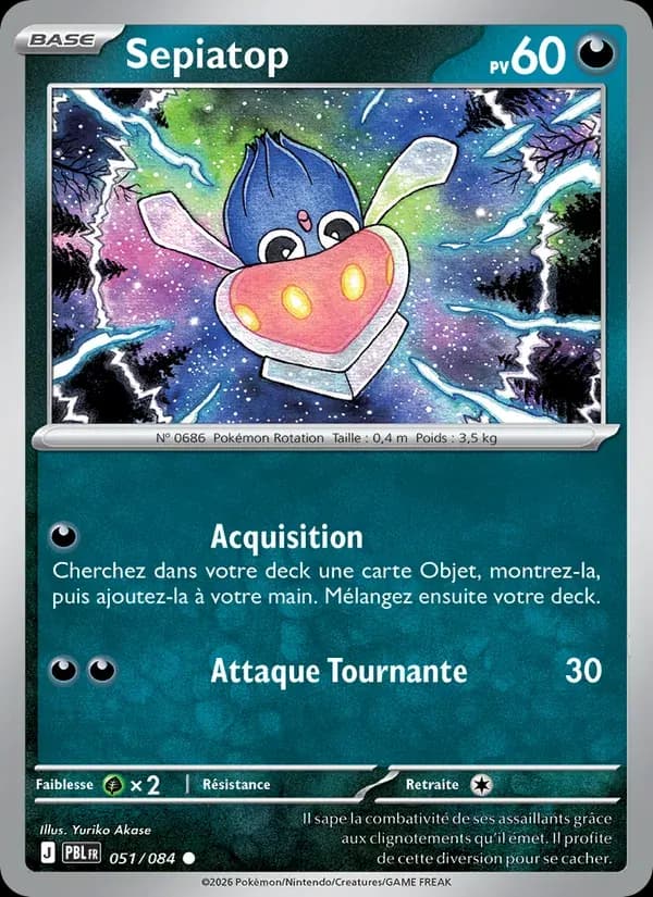 Sepiatop — Nuit Noire 51 French Pokémon card