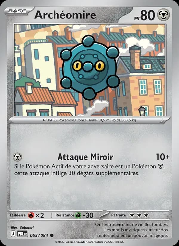 Archéomire — Nuit Noire 63 French Pokémon card