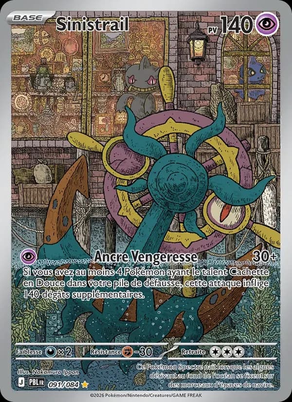 Sinistrail — Nuit Noire 91 French Pokémon card