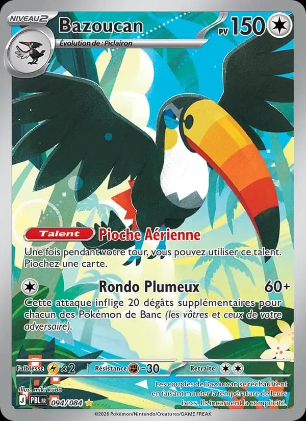 Bazoucan — Nuit Noire 94 French Pokémon card