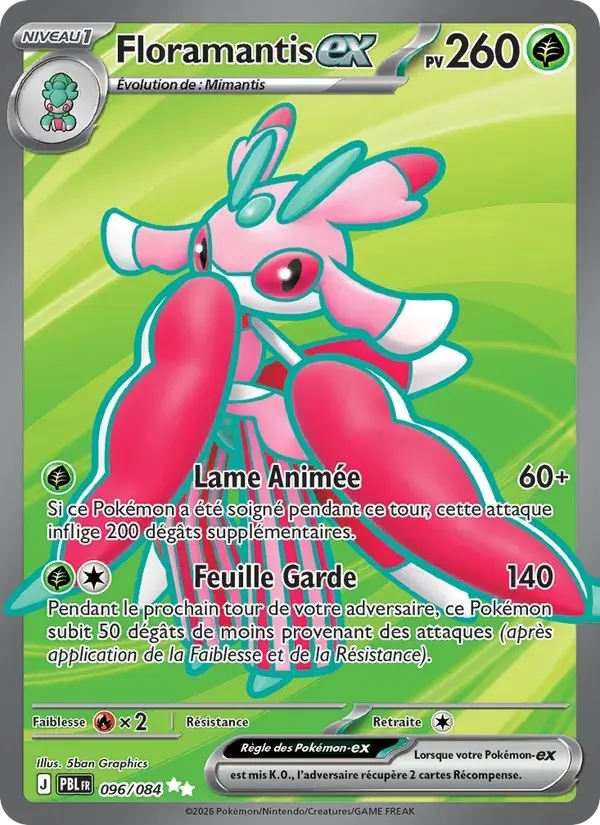 Floramantis-ex — Nuit Noire 96 French Pokémon card