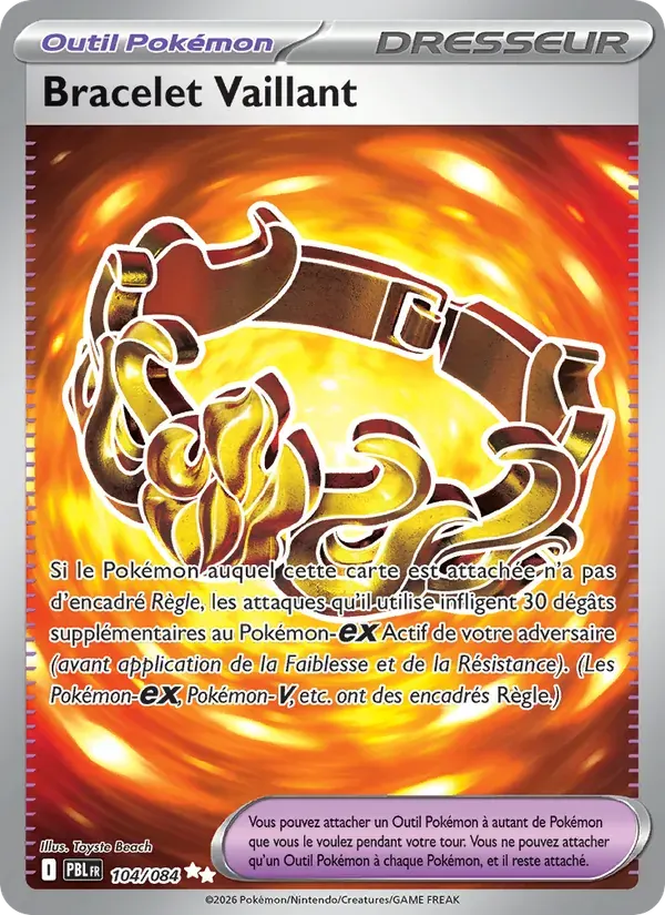 Bracelet Vaillant — Nuit Noire 104 French Pokémon card