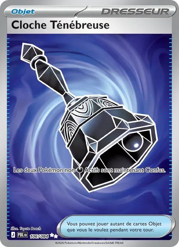 Cloche Ténébreuse — Nuit Noire 106 French Pokémon card