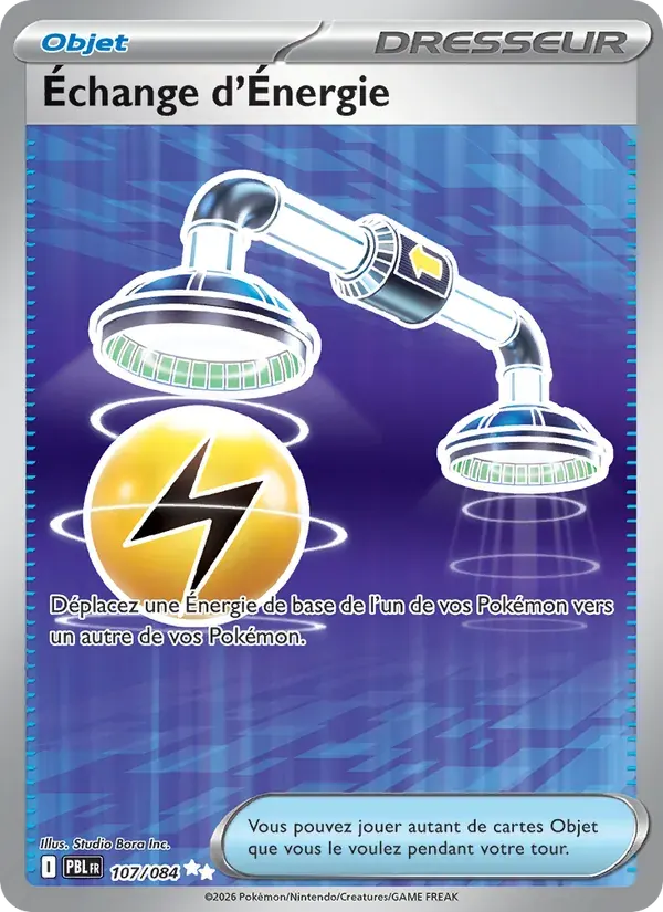 Échange d'Énergie — Nuit Noire 107 French Pokémon card