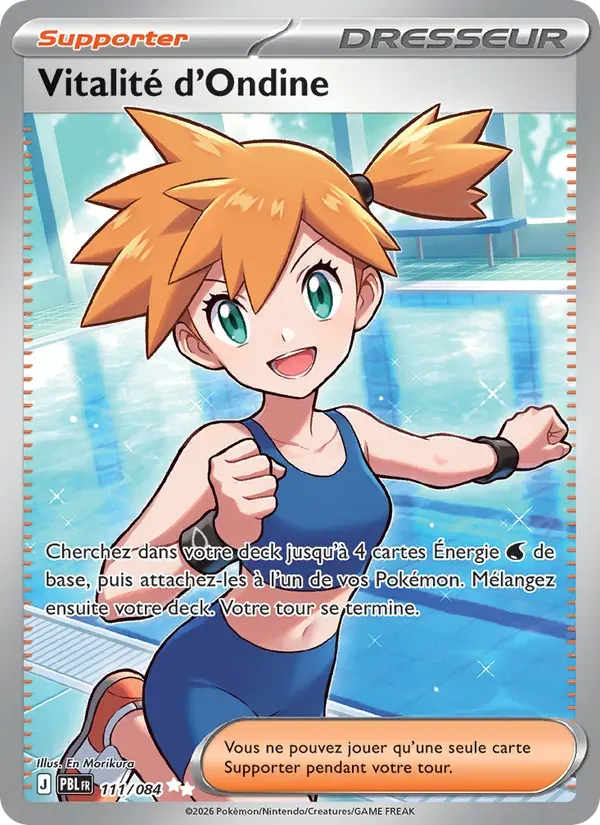 Vitalité d'Ondine — Nuit Noire 111 French Pokémon card