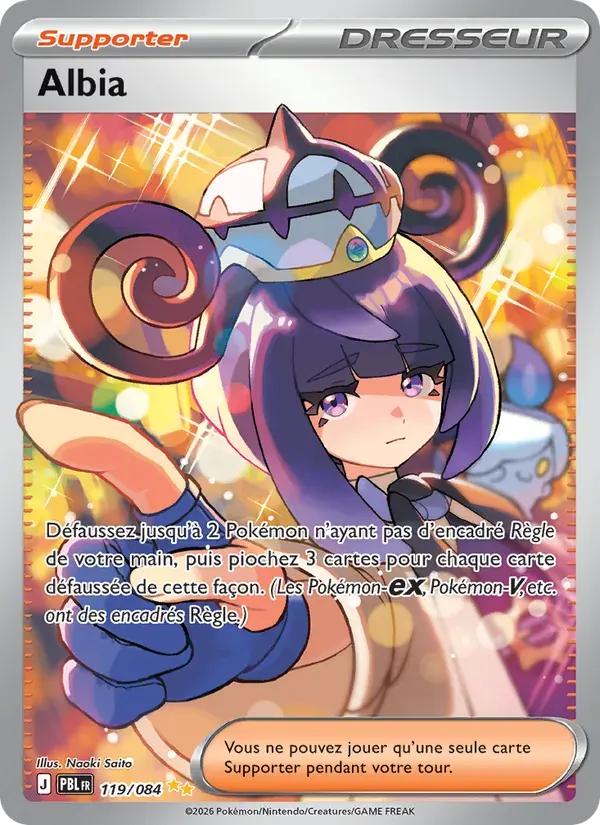 Albia — Nuit Noire 119 French Pokémon card