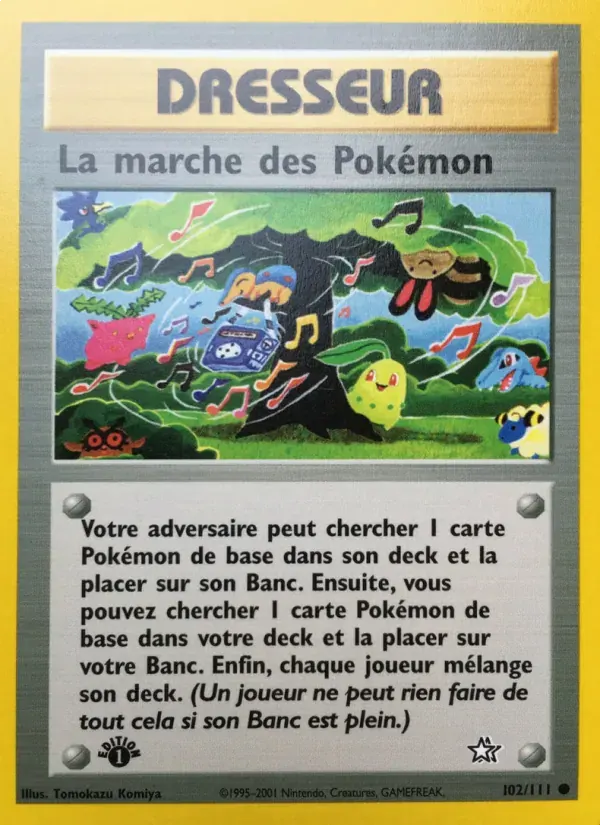 La marche des Pokémon — Neo Genesis 102 French Pokémon card