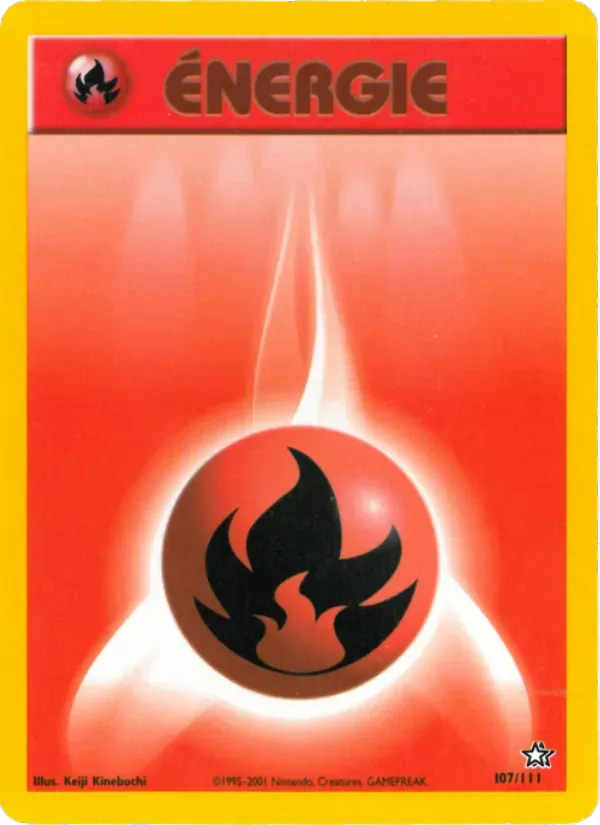 Énergie Feu — Neo Genesis 107 French Pokémon card