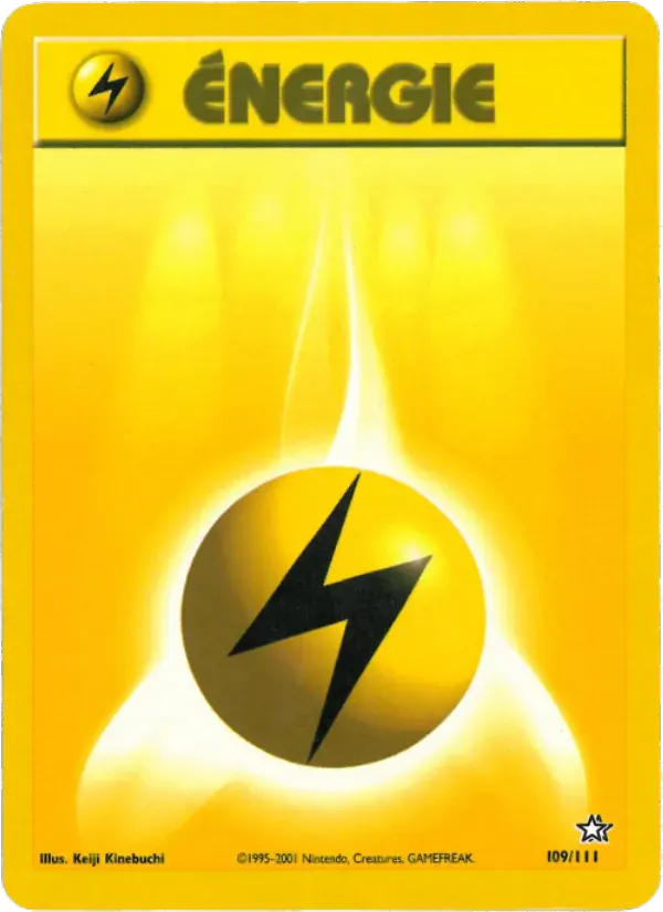 Énergie Électrique — Neo Genesis 109 French Pokémon card